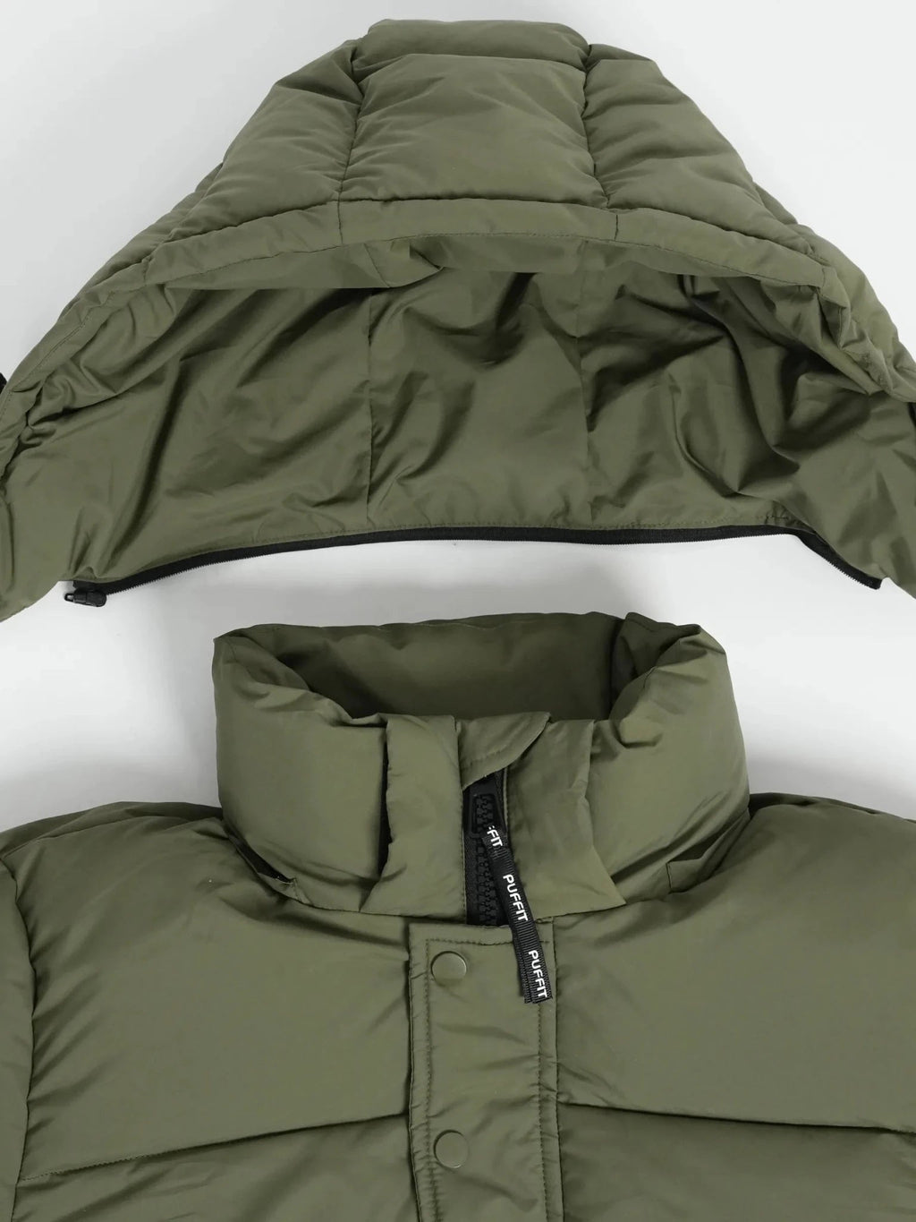 Men's Detachable-Hooded Puffer Jacket