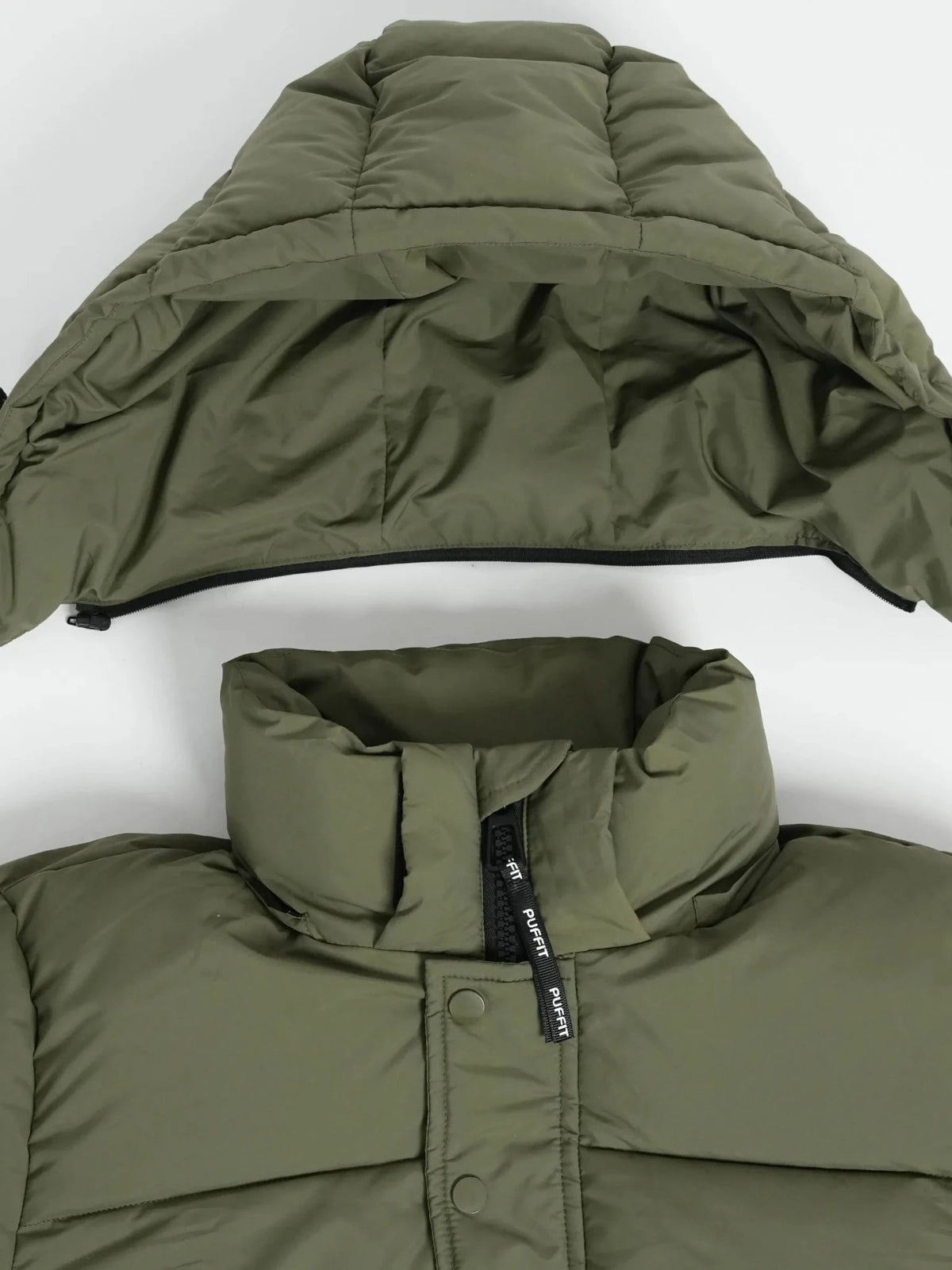 Men's Detachable-Hooded Puffer Jacket