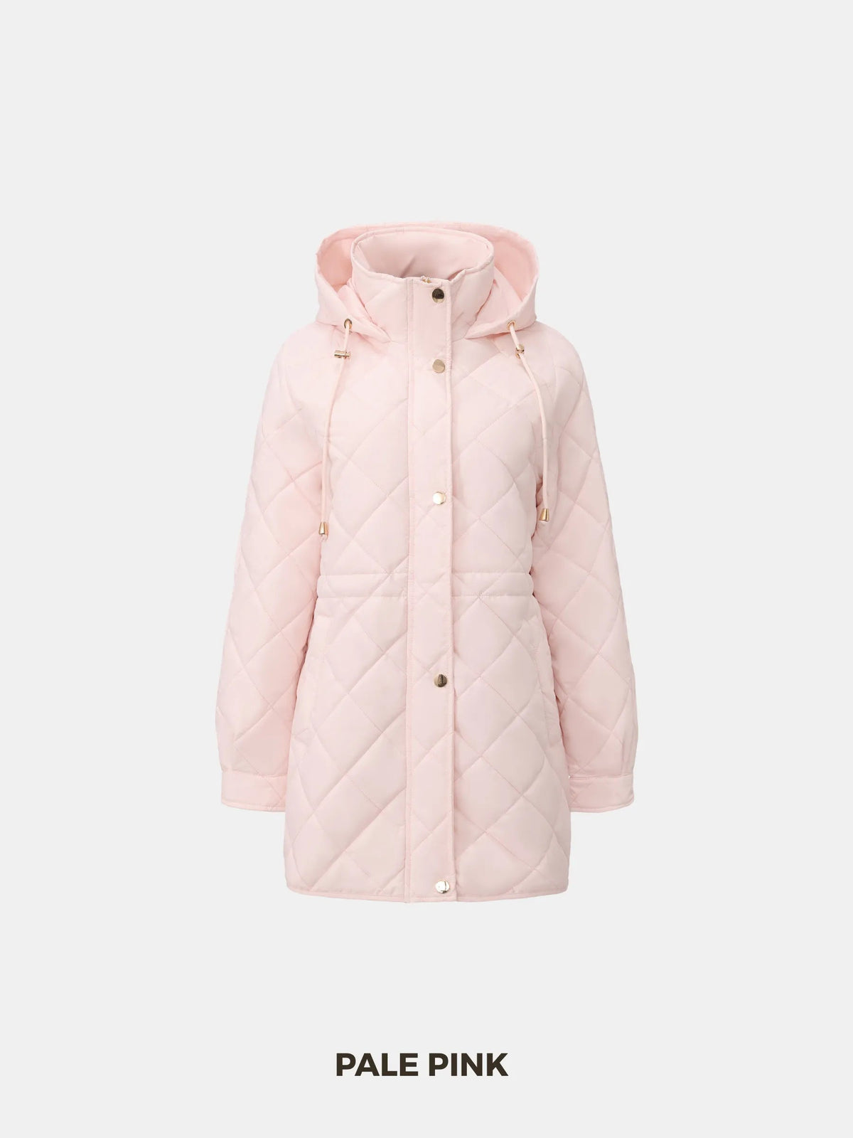 Mid Length Diamond Quilted Puffer