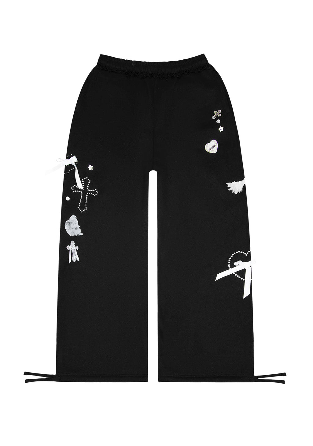 WHISPER OVERSIZED JOGGINGHOSE SCHWARZ