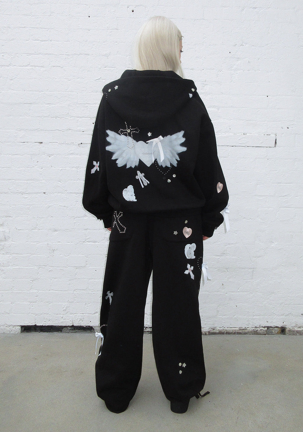 WHISPER OVERSIZED JOGGINGHOSE SCHWARZ