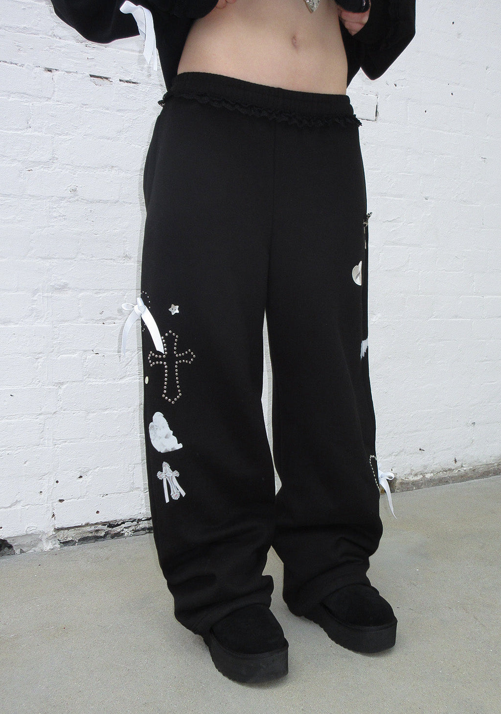 WHISPER OVERSIZED JOGGINGHOSE SCHWARZ