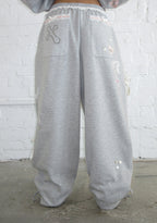 WHISPER OVERSIZED SWEATPANTS GREY MARL