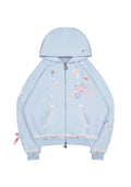 SWEAT À CAPUCHE ZIPPÉ WHISPER BLEU BÉBÉ