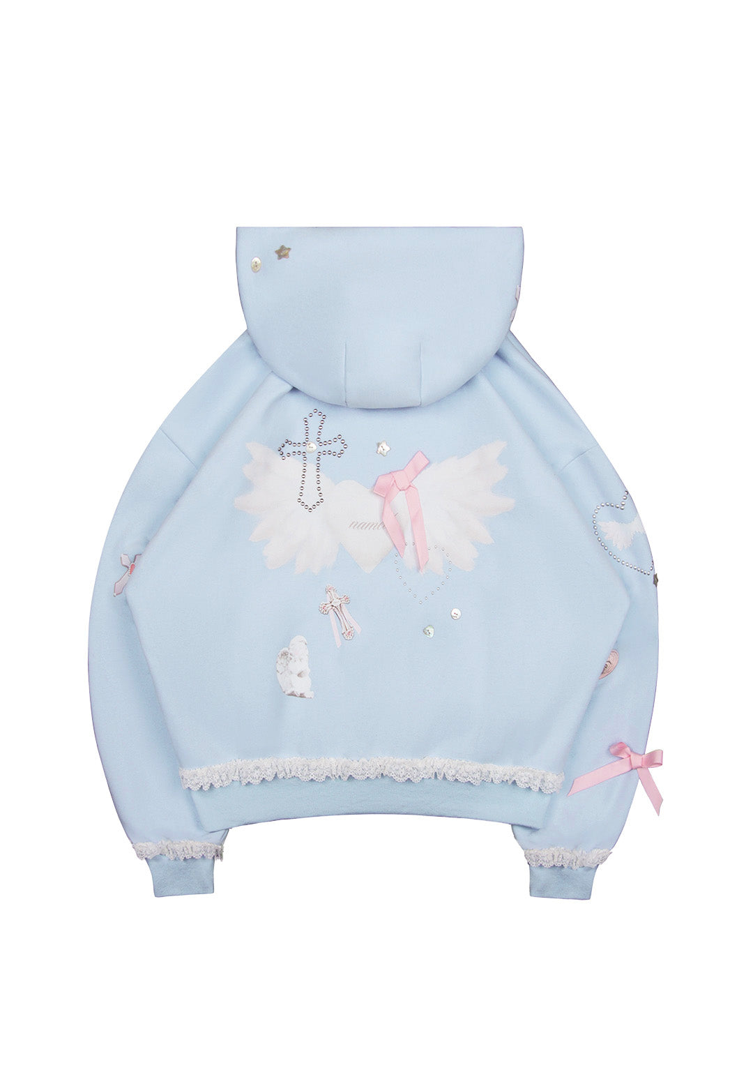 SWEAT À CAPUCHE ZIPPÉ WHISPER BLEU BÉBÉ