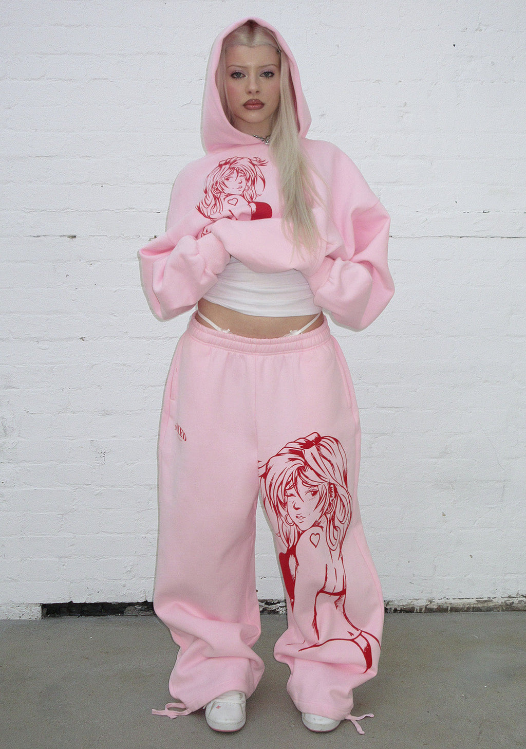 X-RATED PULLOVER-HOODIE BABYROSA
